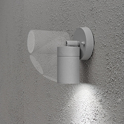 Udendørs wall luminaire MODENA svingbar GU10 IP44, grå, gennemsigtig