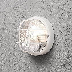 V�g- og Loftlampe MANTOVA E27 IP44, hvid