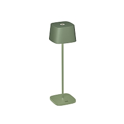 Batteri bordlampe CAPRI IP54, gr�n, gr� d�mpbar