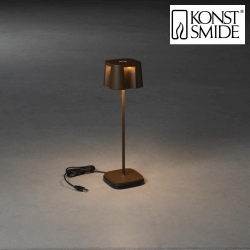 battery table lamp NICE  square, CCT Switch, dimmable IP54, rust dimmable