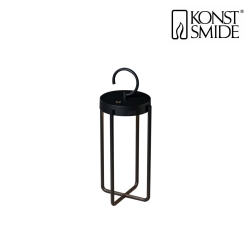 Outdoor LED accu-lantern RAVELLO, IP54, 2.2W 2700/3000K 140lm, dimmable, with hook, black