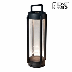 Outdoor LED accu-lantern OTRANTO, IP54, 3.5W 2700/3000K 150lm, dimmable, fixed hook, black