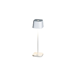 Batteri bordlampe CAPRI MINI IP54, hvid d�mpbar