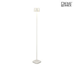 battery floor lamp NICE square, with USB connection, CCT Switch, with touch dimmer IP54, rust dimmable