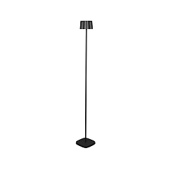 Batteri standerlampe NICE firkantet, med USB tilslutning, CCT Switch, med touch-d�mper IP54, sort d�mpbar