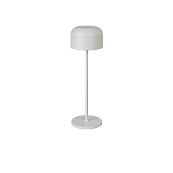 Batteri bordlampe LILLE med USB tilslutning, med touch-d�mper IP54, hvid d�mpbar