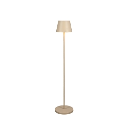 Batteri standerlampe POMEZIA MEDIUM USB IP54, sandy d�mpbar