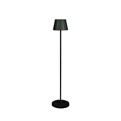 Batteri standerlampe POMEZIA MEDIUM USB IP54, sort d�mpbar