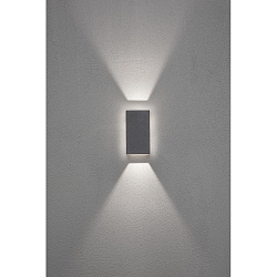 Udendørs wall luminaire CEREMONA up / down, justerbar IP54, antracit, gennemsigtig 