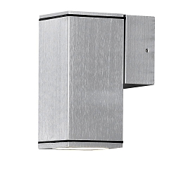 Udendørs wall luminaire MONZA GU10 IP44, aluminium anodiseret, gennemsigtig