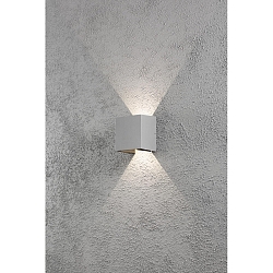 Udendørs wall luminaire CREMONA IP54, grå, gennemsigtig 