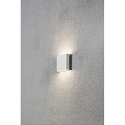 Udendørs wall luminaire CHIERI up / down IP54, opal, hvid 
