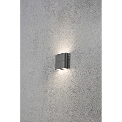 Udendørs wall luminaire CHIERI up / down IP54, antracit, opal 