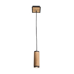 Pendel BOLIVIA 1, 1x GU10, egetr� natur, sort
