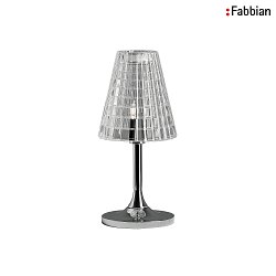 FLOW Table lamp 1XG9 crystal glasss clear