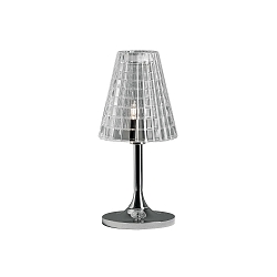 Bordlampe FLOW G9 IP20, chrom, klar, poleret 