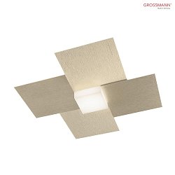 LED Ceiling luminaire CREO, 7 flames, 4340lm, 50,4W, 2700K, champagne, dim-to-warm, separately switchable 