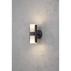 Udend�rs wall luminaire MODENA IP54, opal, sort