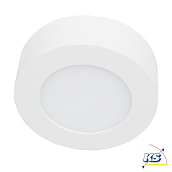 LED ceiling luminaire LED PANEL SURFACE 120 R, round,  12cm, 5W 4000K 300lm, white