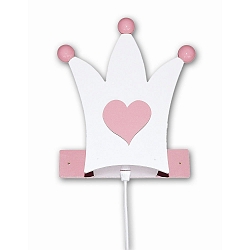 V�glampe KRONE   E14, pink, hvid d�mpbar