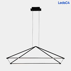 pendant luminaire TUBS LED IP20, black dimmable