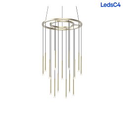 pendant luminaire CANDLE 15 LED IP20, gold dimmable
