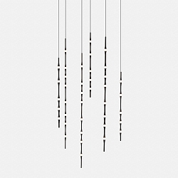 pendant luminaire DEW LED IP20, black dimmable