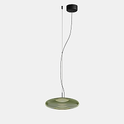 Pendel PLAT SURFACE (PHASE) med sk�rm, CCT Switch, justerbar, med diffuser IP20, sort d�mpbar