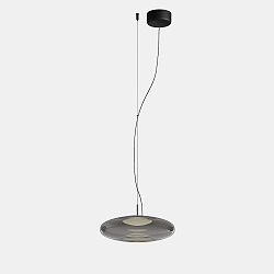 Pendel PLAT SURFACE (LIGHT FOR LIFE) med sk�rm, CCT Switch, justerbar, med diffuser IP20, sort d�mpbar