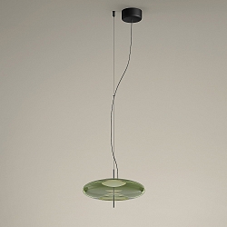 Pendel PLAT RECESSED (PHASE) med sk�rm, CCT Switch, justerbar, med diffuser IP20, sort d�mpbar