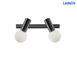 wall and ceiling luminaire MIST DOUBLE E14 IP44, black