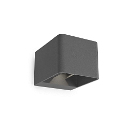 V�g- og Loftlampe WILSON SQUARE LED up / down, justerbar, on/off IP65, antracit 