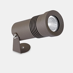 Udend�rs spot MICRO LED svingbar IP65, brun d�mpbar