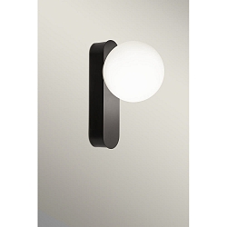 Spejllampe PERLINA WALL IP omskiftelig IP44, sort 