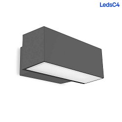 Udendrs wall luminaire AFRODITA LED SINGLE EMISSION - 30CM down, Bluetooth styrbar IP66, antracit dmpbar