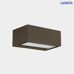Udendrs wall luminaire NEMESIS 7x17CM up / down, lille, omskiftelig IP65, brun 