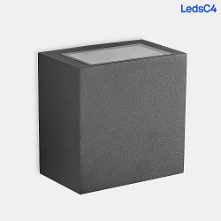 outdoor wall luminaire AFRODITA TECH BIG DOUBLE EMISSION up / down, large, square IP65, anthracite dimmable