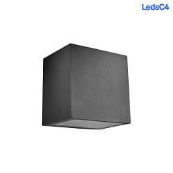 outdoor wall luminaire AFRODITA TECH SMALL DOUBLE EMISSION up / down, small, square, with lens optics IP65, anthracite 
