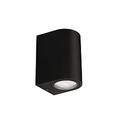 V�glampe EKO SINGLE EMISSION STANDARD LED down, 1-flamme, stiv IP66, sort d�mpbar