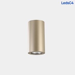 downlight PIPE SINGLE 1 flame, cylindrical, rigid GU10 IP23, gold dimmable