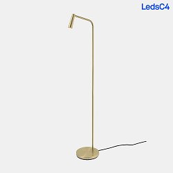 floor lamp GAMMA LED, gold dimmable