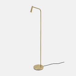 Standerlampe GAMMA LED, guld d�mpbar