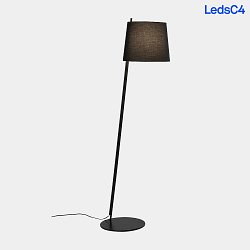 floor lamp CLIP E27, shade excl., black