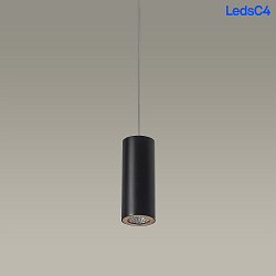 pendant luminaire PIPE FOR DELTATRACK 17CM/220CM with adapter GU10 IP20, black dimmable