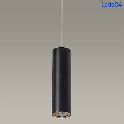 pendant luminaire PIPE FOR DELTATRACK 30CM/220CM with adapter GU10 IP20, black dimmable