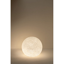 lamp shade CISNE �38CM mechanical, ball shaped, without base, rustic, stone grey