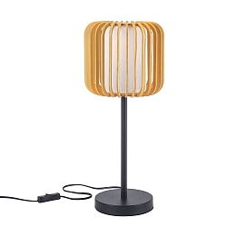 Bordlampe VIVA E27 IP20, tr� lys, sort