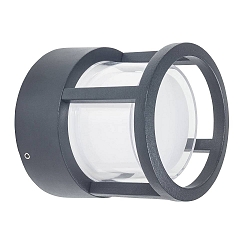 Udendørs wall luminaire ONE rund IP54, opal, sort