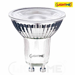 LED glass reflector lamp, GU10, 4.5W 3000K 350lm 38