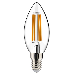 LED Filament Lyskilde kerteformet C35, E14, 4,5W, 2700K, 470lm
